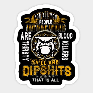 Pit Bul T-shirt Sticker